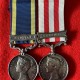 32nd Regiment of Foot Defender of Lucknow Casualty medal pair.